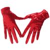 Punk Disco Costume Gothic Club Handwear Dancing Gloves Shining Sequins Gloves Performance Mittens
