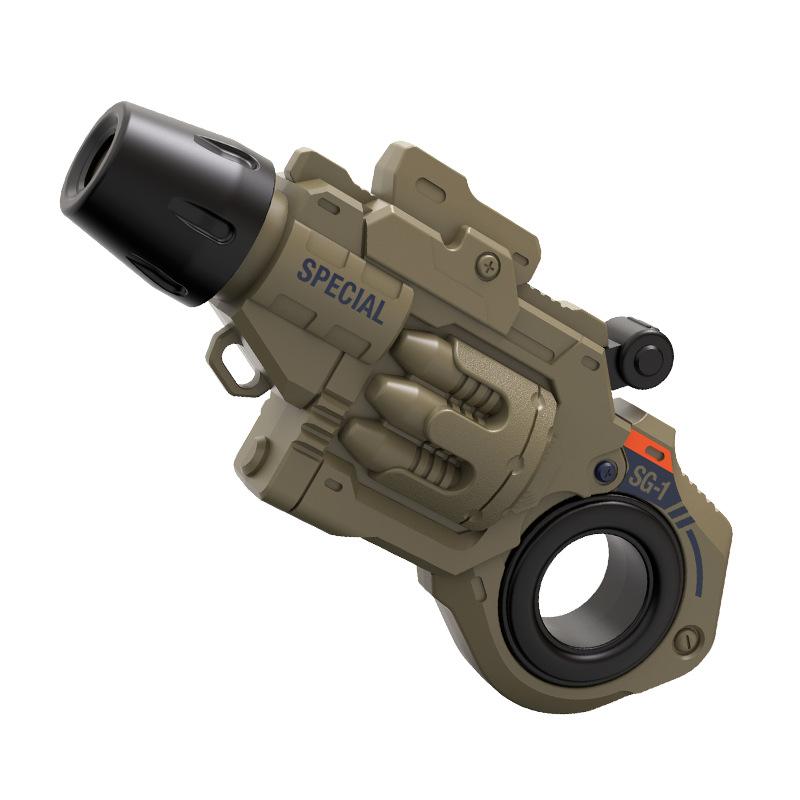 EDC Игрушка-спиннер Мини-бластер, набор из 2 шт. с кольцом-спиннером, включает 6 дротиков на присосках, игрушка для снятия стресса, подарок для мальчиков и подростков