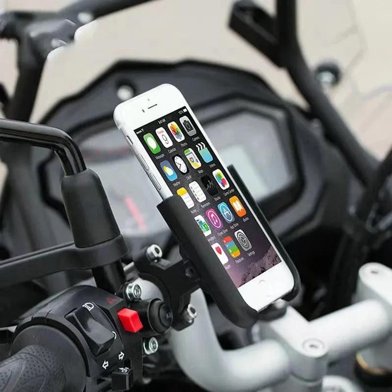 New For KYMCO AK550 AK 550 2017-2024 2025 Motorcycle CNC Accessories Aluminum Handlebar Mobile Phone Holder GPS Stand Bracket