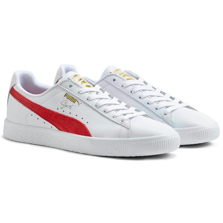 PUMA Clyde Core Leather Foil 'White Cherry' Men's 364669-03