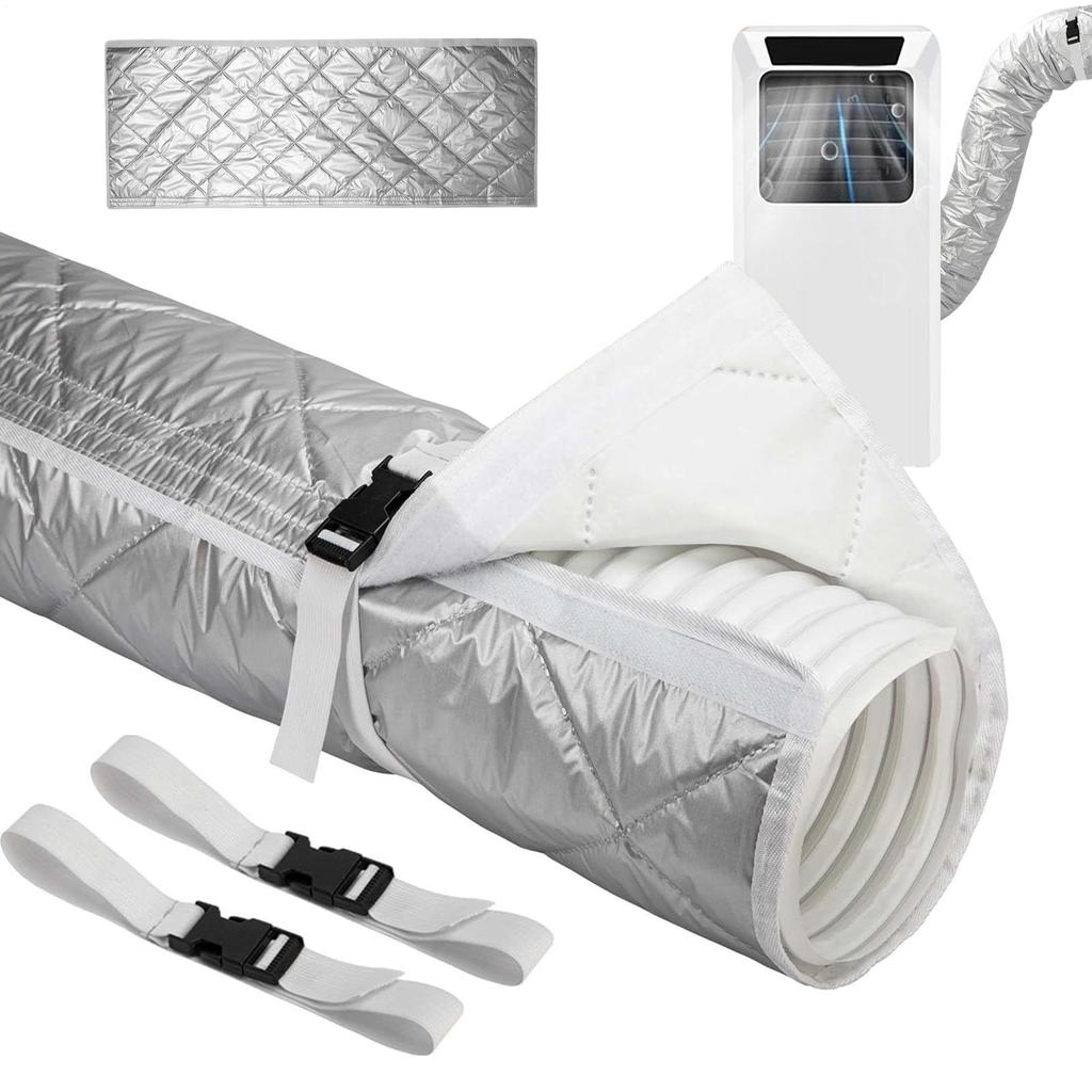 AC Insulated Hose Cover Portable Air Conditioner Hose Cover Reusable Insulated Hoses Duct Vent Cover Air Conditioner Parts