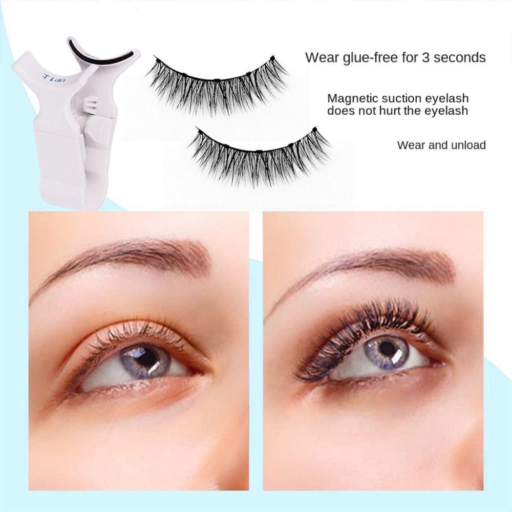Магнитные ресницы Natural Look, многоразовые инструменты для макияжа глаз, накладные ресницы для наращивания ресниц