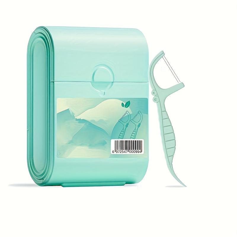 52pcs Pack Mint Fresh Dual Line Dental Floss Picks Portable Dispenser Box Effective Oral Care Hygiene Teeth Cleaning Travel Friendly