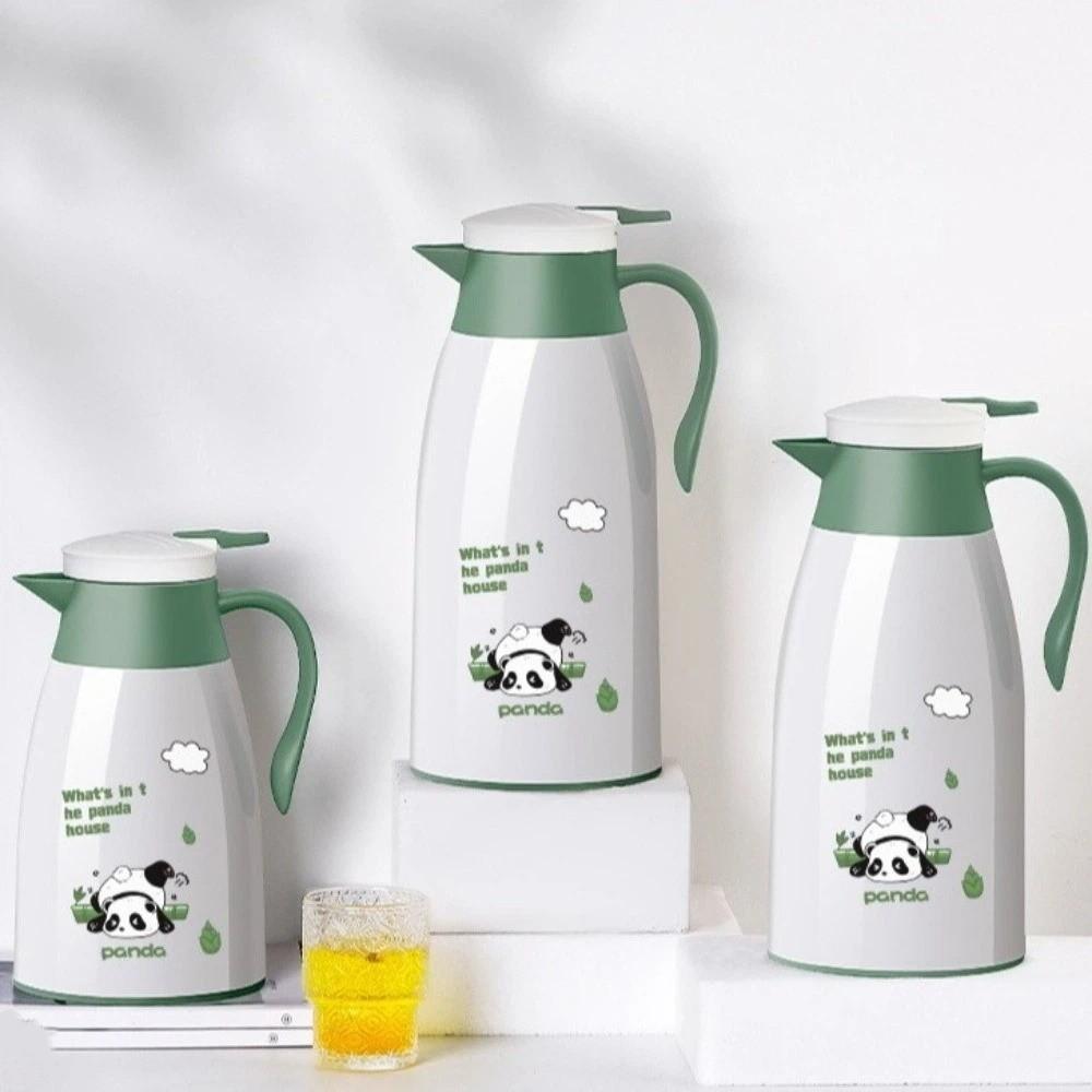 Термобутылка с защитой от протечек, стеклянная внутренняя колба, вакуумная колба, мультяшный утепленный чайник, для офиса