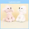 Adorable Plush Poodle Keychain Teddy Dog Charm Bag Accessory Cute Puppy Clip