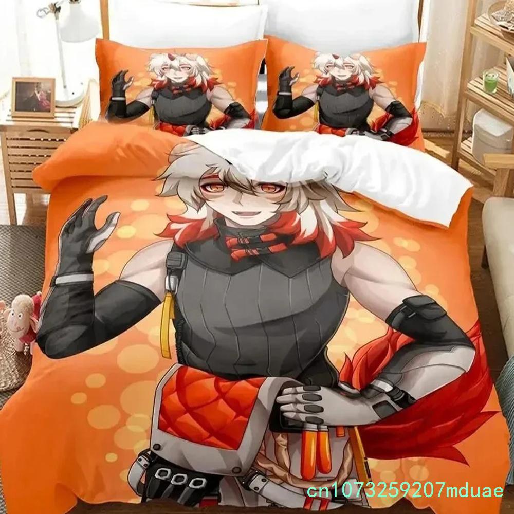 Новый Аниме Игровой Постельный Комплект Arknights Мягкое Современное Покрывало для Спальни Удобный Пододеяльник Чехол для Одеяла и Наволочка
