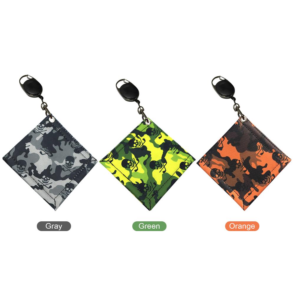 Camouflage Golf Towel with Carabiner Clip Golf Ball Cleaning Towel Golf Ball Club Cleaner Golf Accessories for Men and Women
