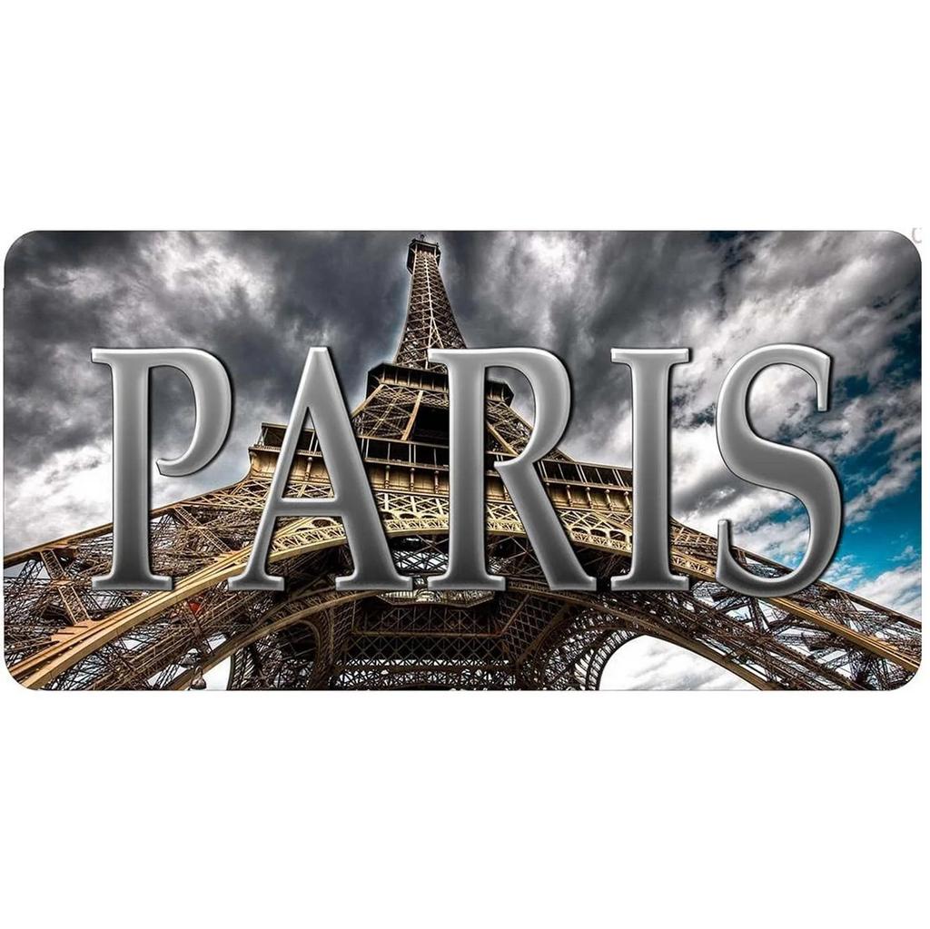 Винтажные номерные знаки для декоративных знаков Винтажные пары Bacelona London Amsterdan Теги Металлический автомобильный знак для передней части автомобиля