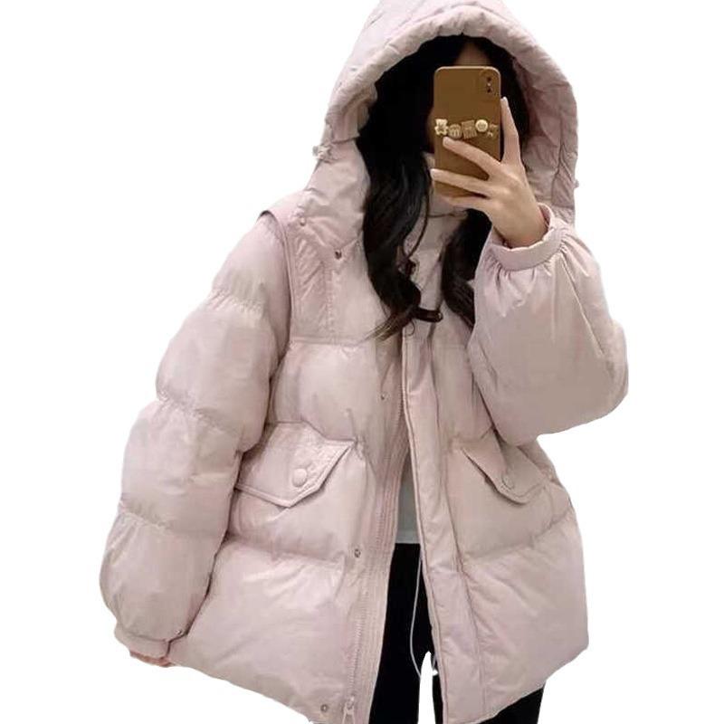 Пуховик женский высокого класса женская короткая осенне-зимняя зимняя одежда большого размера женская куртка на утином пуху