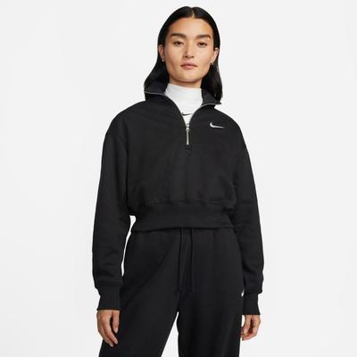 W Phnx Flc Qz Crop Dq5768 010blk Sail