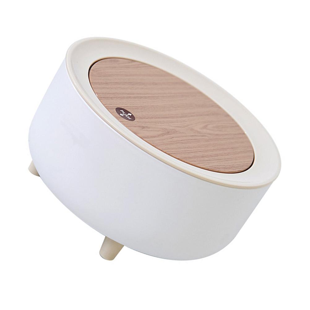 Настольный мусорный бак, мусорный пресс, автомобильный винтовой колпачок, маленькое ведро, полипропиленовый абс, крошечный мусорный бак с крышкой, детский, женский, автомобильный мусорный бак