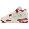 Air Jordan 4 Поддерживающие Средние Винтажные Баскетбольные Кроссовки Женские Бело-Красные HV0823-108