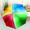 1pc Colorful Chevron Pattern Automatic Opening and Closing Folding Umbrella with 8 Iron Ribs - Portable, Foldable for Travel yy251124145