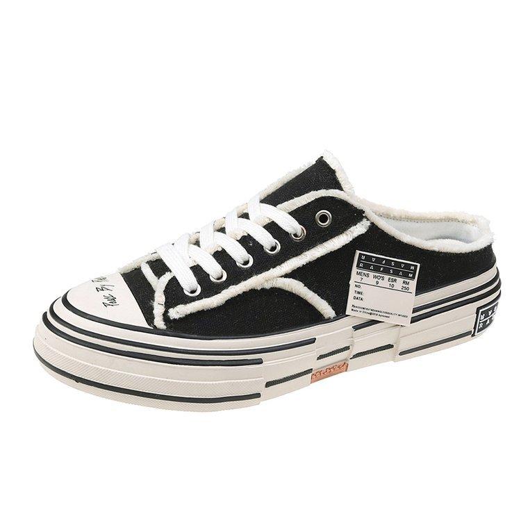 Пара сумка голова полушлепанцы верхняя одежда 2025 атака новые ленивые один педаль бахрома нищий обувь парусиновая обувь