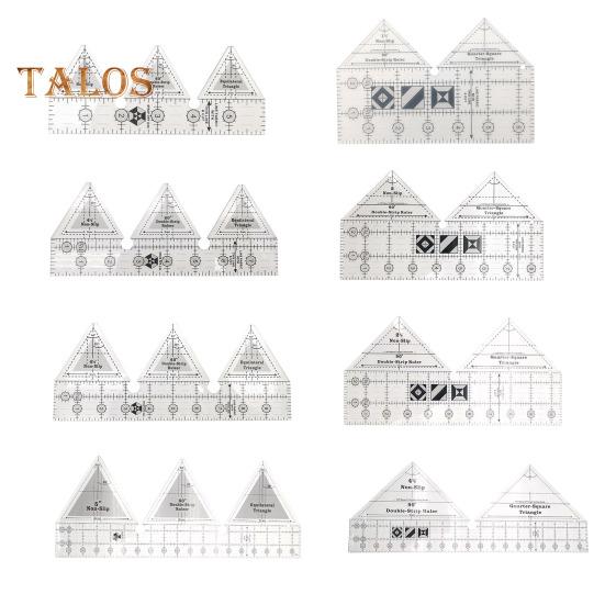 Линейка для квилтинга 60/90 градусов, шаблон линейки для лоскутного шитья, руководство по трафарету, проекты для самостоятельного шитья, раскрой ткани, линейка для дизайна одежды