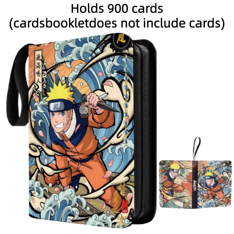 400pcs/900pcs Naruto Card Album Book Folder Anime Collections Zipper Cards Binder Holder Toy Gift