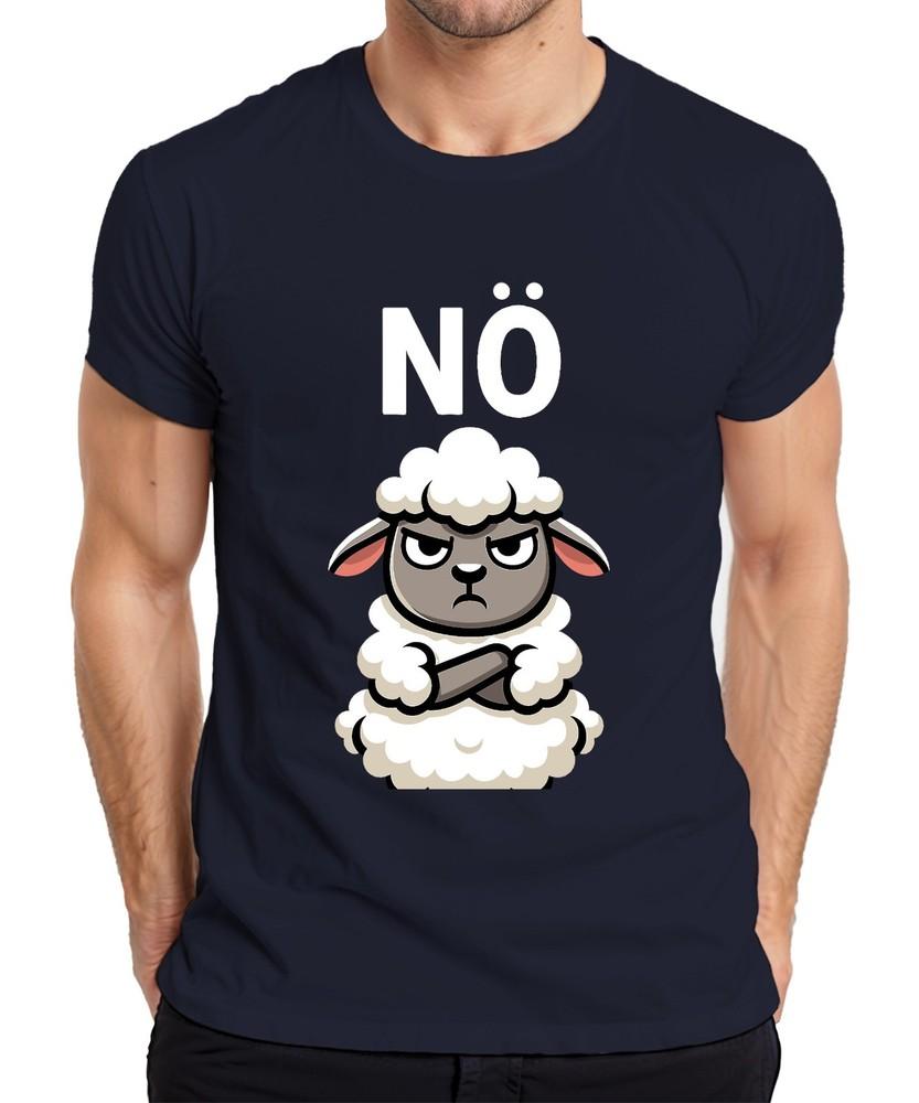 Ne Sheep Grumpy Sarcastic Grim Cartoon Farm Gift Unisexs TShirt