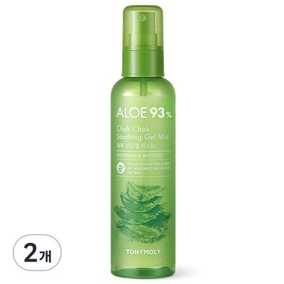 Tony Moly Aloe Moist Успокаивающий гель-спрей, 2 шт., 150 мл