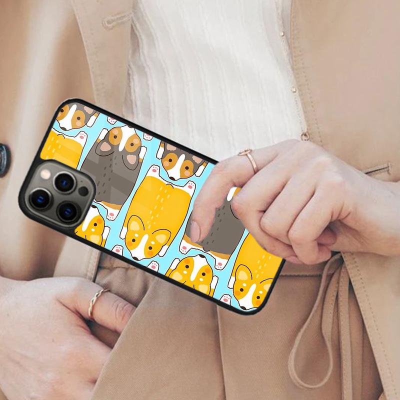 Cartoon Corgi Magnetic Phone Case For APPLE iPhone 17 Air 16 14 13 12 Pro Max 15 Plus Wireless Charge With MagSafe Cover