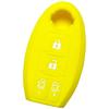 [ИКТ] Силиконовый чехол для интеллектуального ключа автомобилей Nissan 4 кнопки Желтый / New Serena