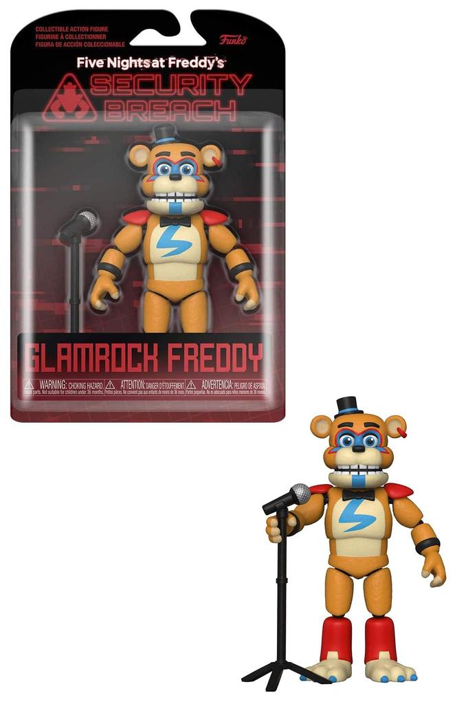 FUNKO ACTION Five Nights at Security BreachGlamrock Freddy FIGURE Freddy's -