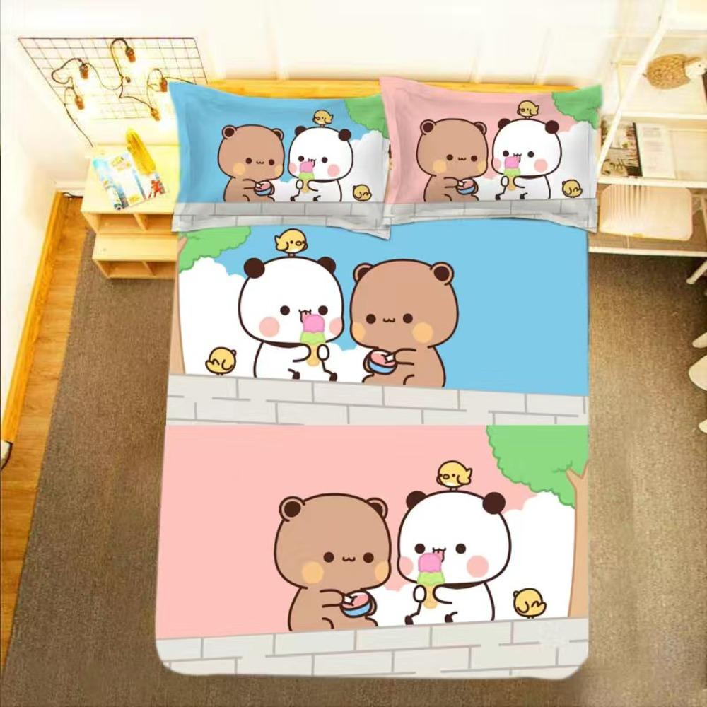 Bu Bu Yi Er Duvet Cover Pillowcase Bedding Set Boy Girl Bedroom Decoration Children Gift single Double bed Duvet Cover