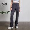 Women Sport Pants High Waist Straight Wide Leg Long Trousers with Pockets Solid Color Breathable Comfortable Casual Trousers