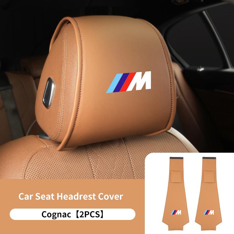 1/2pcs Car Seat Universal Headrest Pillow Anti-dirty Protector Cover For BMW E30 E34 E36 E39 E46 E52 E53 E60 E61 E62 E70 E71 E83