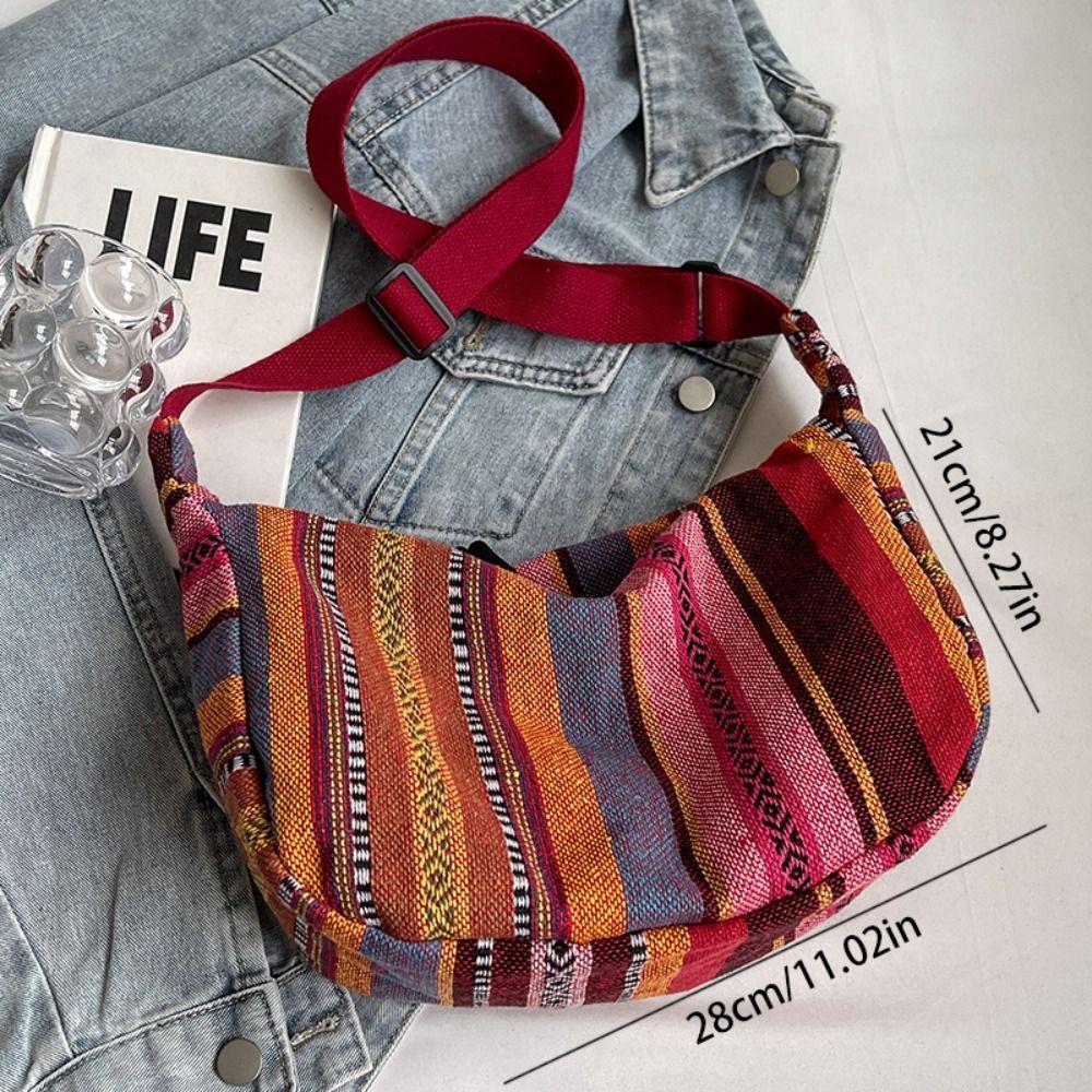Handbag Bohemian Shoulder Bag Large Capacity Weave Folk Messenger Bag  Outdoor