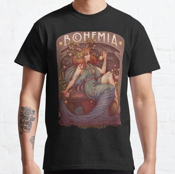 Art Nouveau BOHEMIA Vintage Gift Retro Classic T-Shirt S-3XL