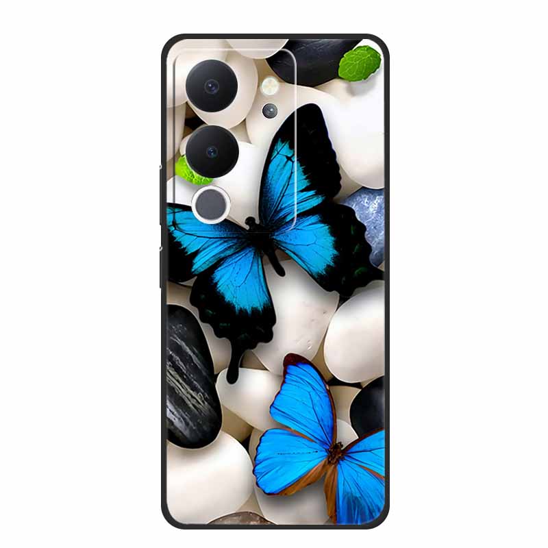 Phone Case For Vivo V30 Lite 5G Back Cover Case Shockproof Black Silicone Soft Funda For Vivo V30 Lite Case V 30 Lite Coque Capa