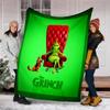 Grinch Theme Printed Blanket Perfect For Couch Bed Travel Outdoor Use Machine Washable Cozy Durable