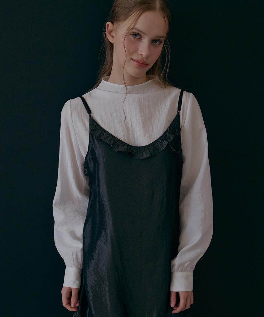 ODER Puff See-Through Blouse - White