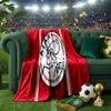 Ajax Amsterdam Crest Throws Blanket Flannel Blankets Plush for Couch Bed Gifts for Men Women Travel picnic blanket Christmas fan gifts