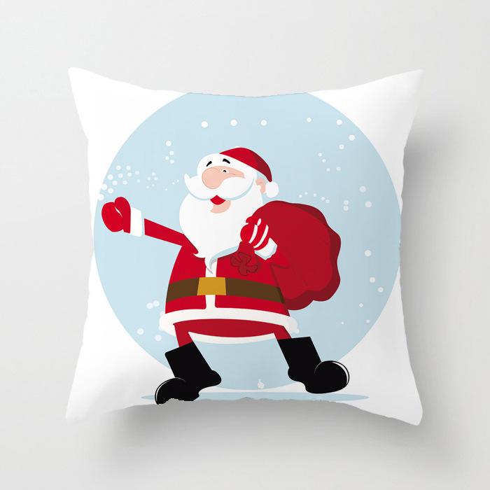 40/45/50/60cm Christmas Cushion Cover Christmas Ornament Home Christmas New Year Gift Pillow Case
