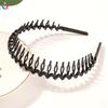 Non-slip Toothed Headband Pressure Hair Bangs Broken Hair Headband Simple Black Brown Face Hair Accessories for Women