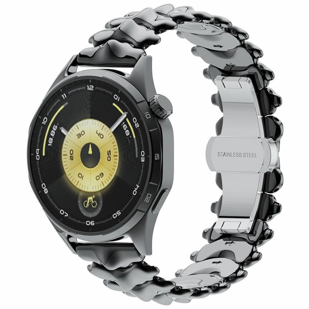 22 мм ремешок из цинкового сплава с дизайном "хребет" для Huawei Watch GT 6/5/5 Pro/4 46 мм, ремешок для часов с бабочкой