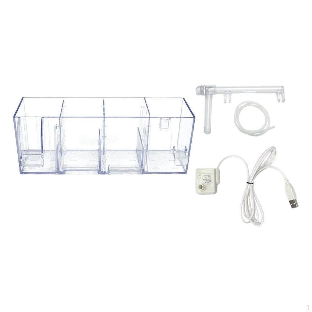 Fish Tank External Filter Box ,Aquarium Hang On Back ,Water Purifier, Filtration System