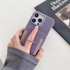 Чехол для iPhone 16 Pro с отделениями для карт, подставкой, задней крышкой из ПУ кожи с кольцом-держателем, ремешком на запястье