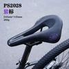 Ergonomic Bicycle Saddle With Hollow Ventilation Design Road Mountain Bikes PU Foam Padding Anti-Slip Surface