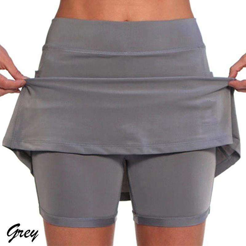 5 цветов, юбка для тренировок, шорты, однотонная женская модная юбка для бега с карманами, теннис