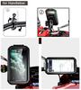 Motorcycle Phone Holder Case Stand Support Double Socket Arms Aluminium Base