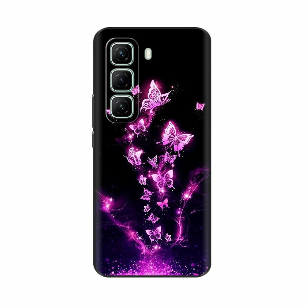 Чехол для Infinix Hot 50 5G 4G Милый узор панды Силиконовая задняя крышка для чехла для телефона Infinix Hot 50 Pro Для Infinix Hot50 Pro Plus