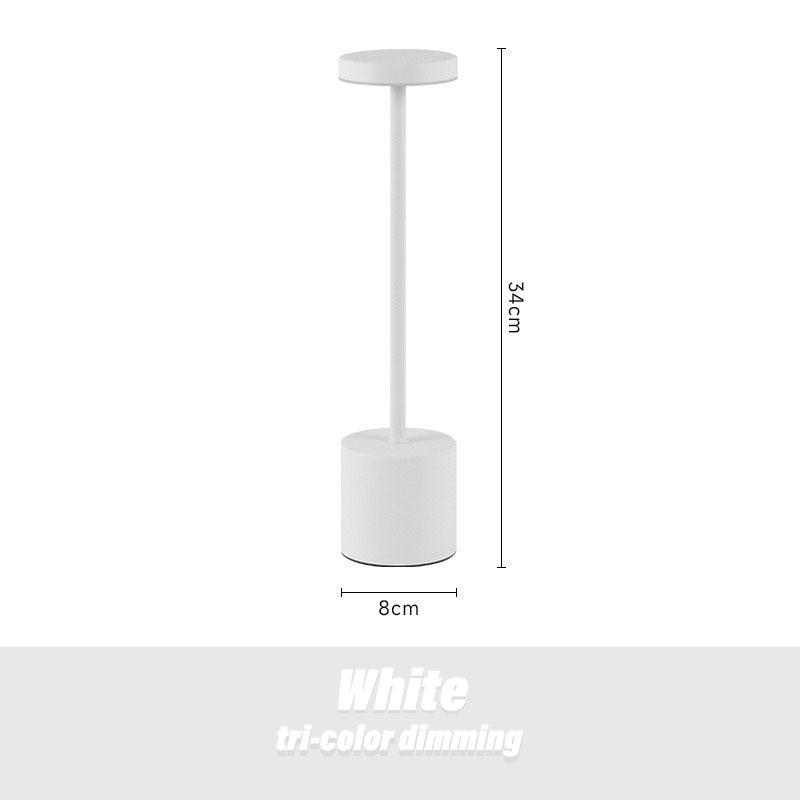 Светодиодная настольная лампа-бар для зарядки, винтажный атмосферный свет для обеденного стола, кафе на открытом воздухе, ретро настольная лампа для ресторана, уличной палатки