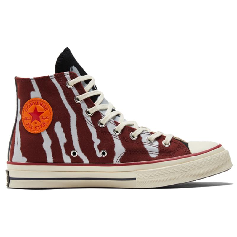 Converse 1970-е Come Tees x Chuck Taylor All Star Модные Универсальные Высокие Канвасовые Кеды Унисекс Белые Красные