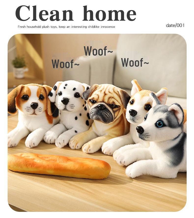 Трансграничная плюшевая кукла щенок хаски и далматина - подарок на День защиты детей