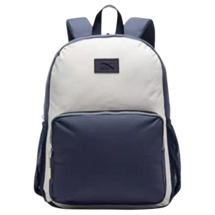 New Anta Life Collection Fabric Backpack Unisex Deep Navy Blue 192518151-3