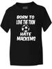 Футболка Born To Love Toon Hate Mackems Newcastle Funny Boys Girls T-Shirt Age 1-13