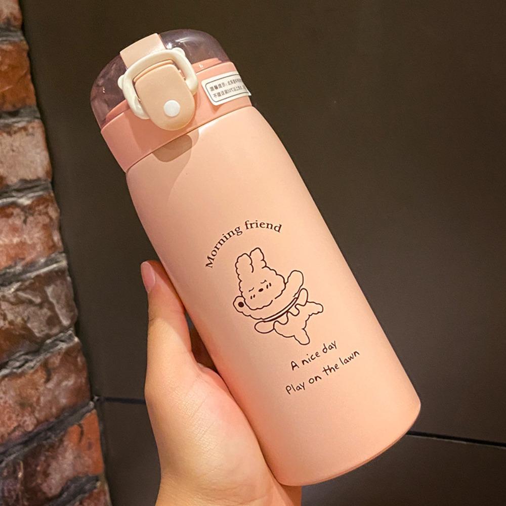 350ml/500ml Thermal Water Bottle Stainless Steel Insulated Cup Cartoon Thermal Flask  Kids