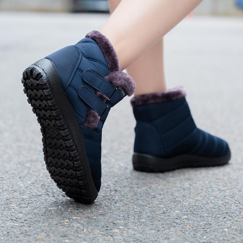Женские ботинки, зимняя обувь, женские теплые зимние ботинки, ботильоны для женской зимней обуви, плюшевые ботинки, непромокаемые ботинки